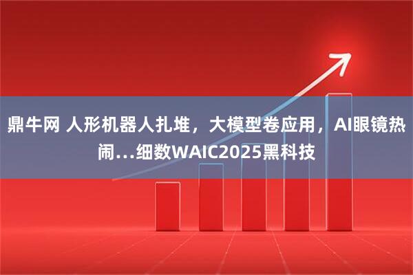 鼎牛网 人形机器人扎堆，大模型卷应用，AI眼镜热闹…细数WAIC2025黑科技