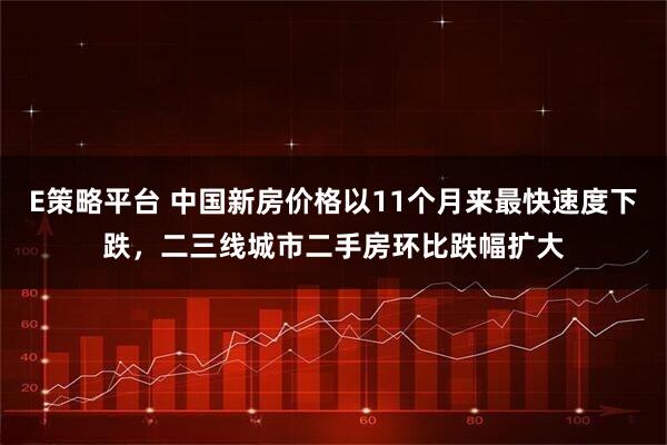 E策略平台 中国新房价格以11个月来最快速度下跌，二三线城市二手房环比跌幅扩大